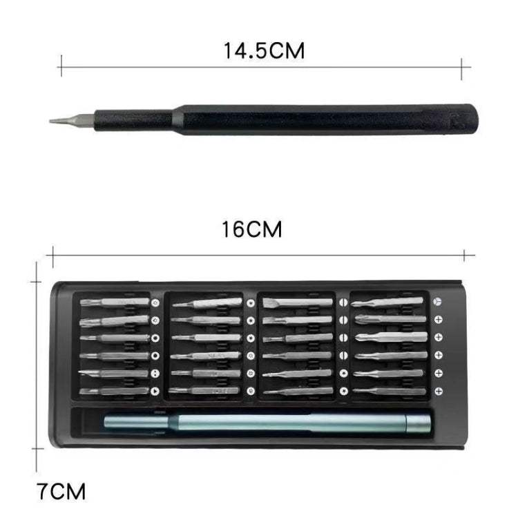 Kit di cacciaviti 25 in 1 Set di strumenti di riparazione punte di precisione per telefoni, tablet, orologi, 25 in 1