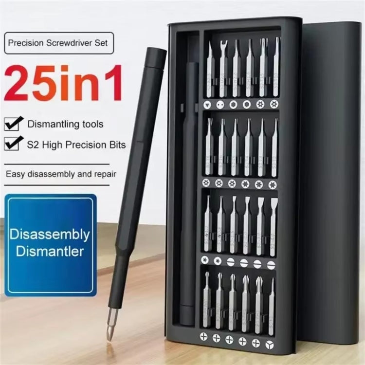 Kit di cacciaviti 25 in 1 Set di strumenti di riparazione punte di precisione per telefoni, tablet, orologi, 25 in 1