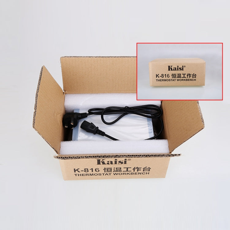 Kaisi K-816 Piastra riscaldante a temperatura costante Schermo LCD Stazione dissaldante separatore aperto con cuscinetto in silicone, spina americana, Kaisi K-816 US Plug, Kaisi K-816 EU Plug