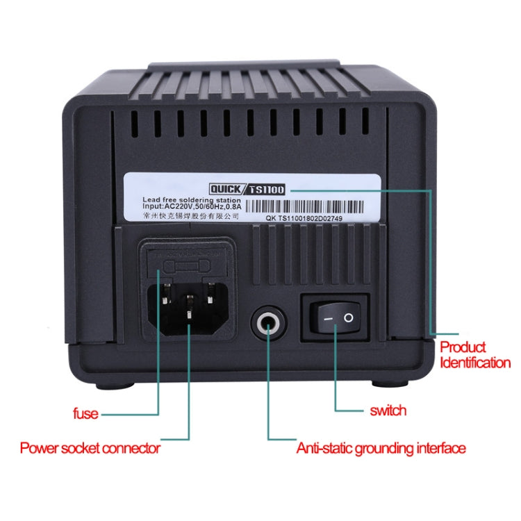 QUICK TS1100 Stazione di saldatura intelligente senza piombo 220 V 90 W, spina AU, QUICK TS1100 90W