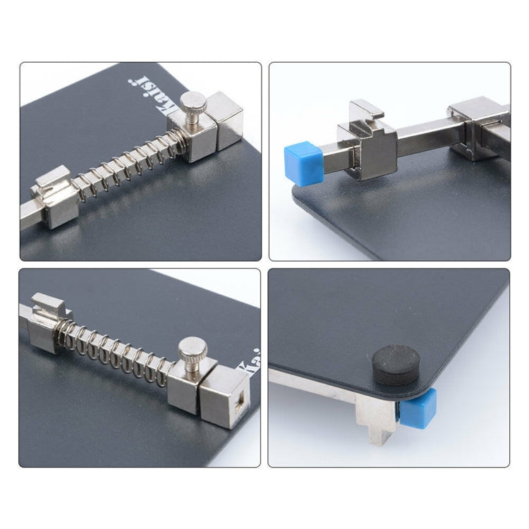 Stazione di lavoro per dispositivo di fissaggio per supporto per scheda PCB in metallo Kaisi K-1211 per strumenti di riparazione di circuiti stampati Samsung per iPhone, Kaisi K-1211