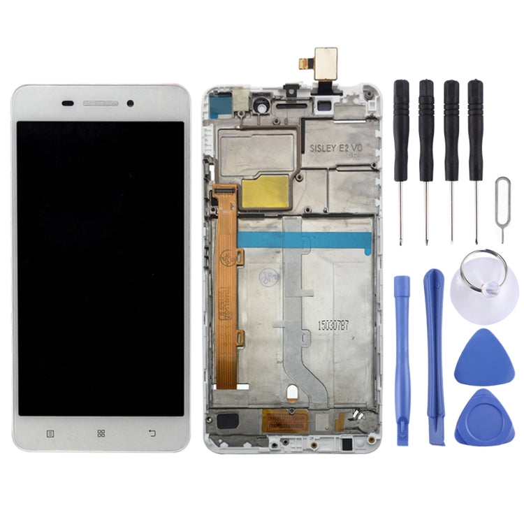 Schermo LCD e digitalizzatore assemblaggio completo con cornice per Lenovo S60 S60W S60T S60A, For Lenovo S60