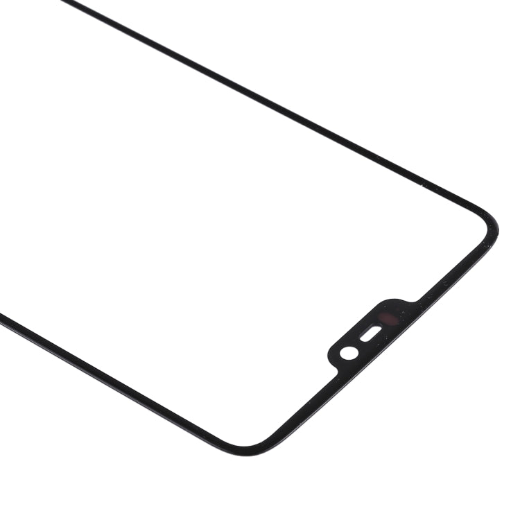 Per lente in vetro esterna dello schermo anteriore OnePlus 6, For OnePlus 6 Black