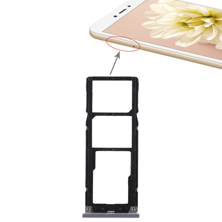 2 Vassoio scheda SIM + Vassoio scheda Micro SD per Xiaomi Redmi Note 5A, Redmi Note 5A, For Xiaomi Redmi Note 5A