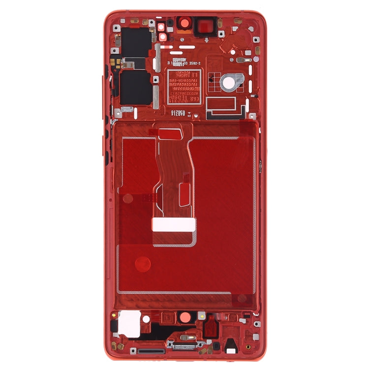 Piastra con cornice LCD per alloggiamento anteriore con tasti laterali per Huawei P30, For Huawei P30 (Orange), For Huawei P30 (Baby Blue)