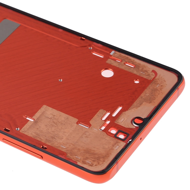 Piastra con cornice LCD per alloggiamento anteriore con tasti laterali per Huawei P30, For Huawei P30 (Orange), For Huawei P30 (Baby Blue)