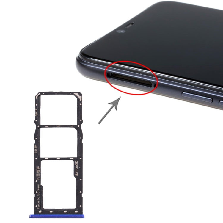 Per Realme 2 Vassoio scheda SIM + Vassoio scheda SIM + Vassoio scheda micro SD, For OPPO Realme 2, For OPPO Realme 2, For Realme 2