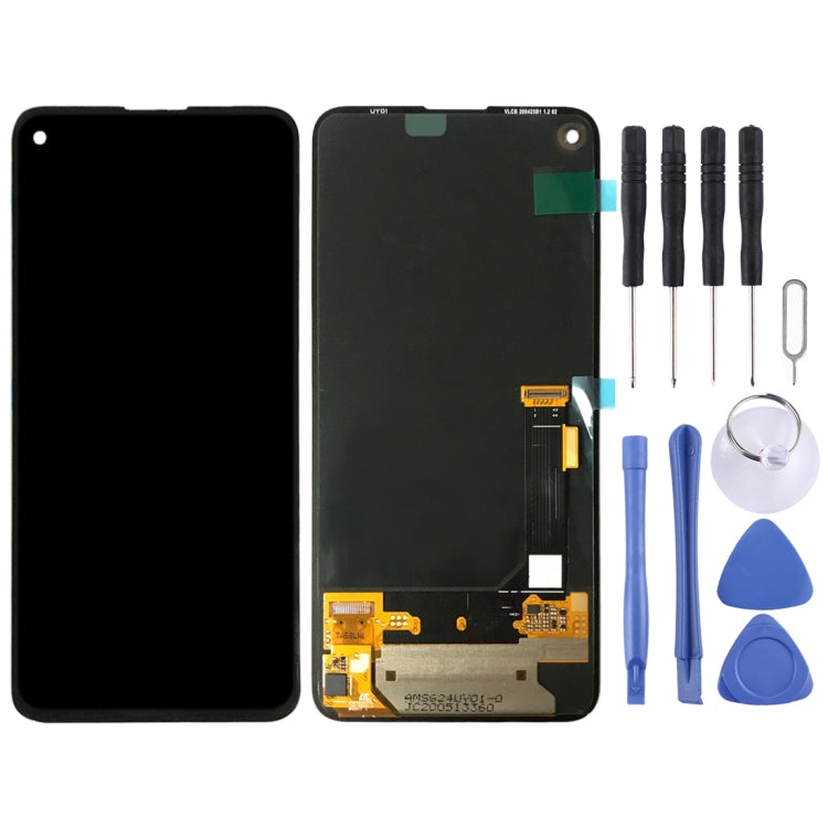 Schermo LCD e digitalizzatore in materiale OLED originale assemblaggio completo per Google Pixel 4a 5G GD1YQ G025I, For Google Pixel 4a 5G(Original)