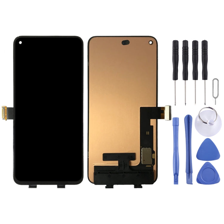 Schermo LCD originale in materiale OLED e digitalizzatore assemblaggio completo per Google Pixel 5 GD1YQ GTT9Q, For Google Pixel 5(Original)