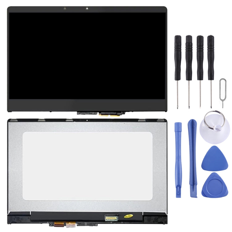 Schermo LCD FHD 1920 x 1080 e digitalizzatore assemblaggio completo con cornice per Lenovo YOGA 710-14ISKIKB 5D10M14182, For Lenovo YOGA 710-14ISKIKB