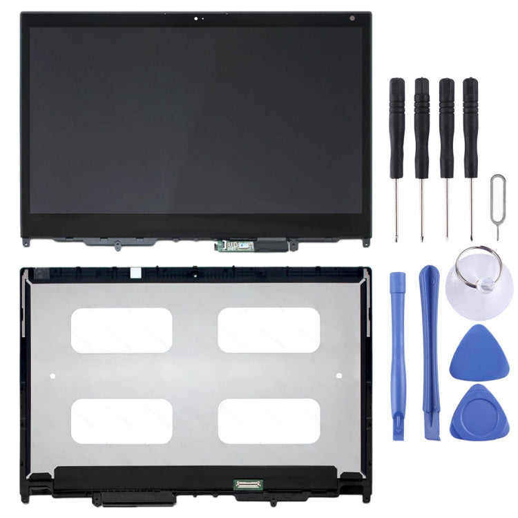 Schermo LCD FHD 1920 x 1080 e digitalizzatore assemblaggio completo con cornice per Lenovo Yoga 370-13 LP133WF4-SPA1, For Lenovo YOGA 370-13