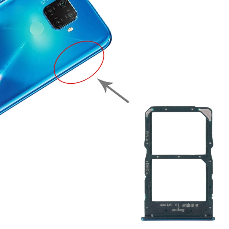 Vassoio scheda SIM + Vassoio scheda NM per Huawei Mate 30 Lite, For Huawei Mate 30 Lite