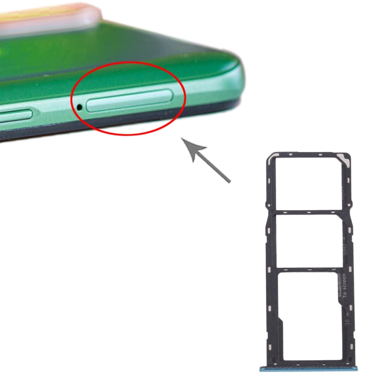 Per OPPO Realme 6i / Realme Narzo 10 Vassoio scheda SIM + Vassoio scheda SIM + Vassoio scheda micro SD, For OPPO Realme 6i