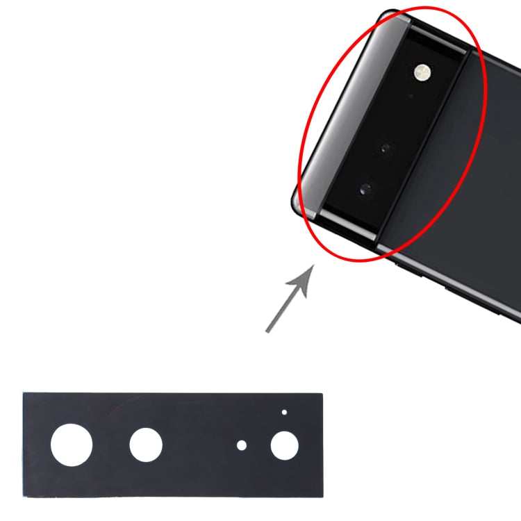 Obiettivo della fotocamera posteriore per Google Pixel 6, For Google Pixel 6(Original)