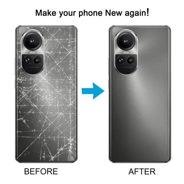 Per OPPO Reno10 Cover posteriore batteria originale globale con copriobiettivo fotocamera, For OPPO Reno10 Global