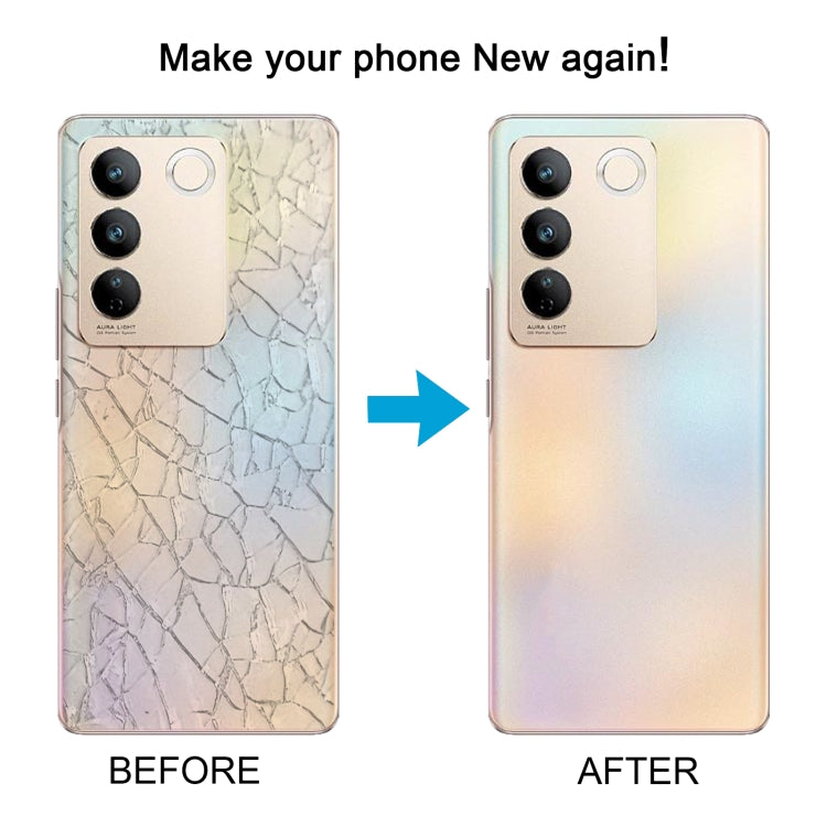 Per vivo V27 OEM Materiale in vetro Coperchio posteriore della batteria, For vivo V27