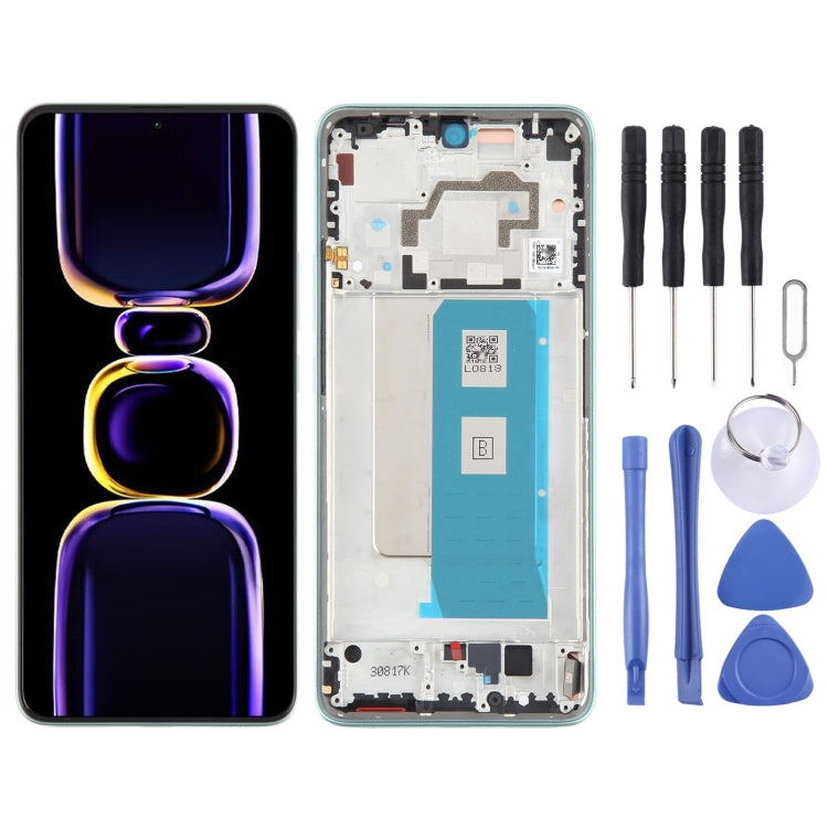 Per Xiaomi Redmi K60 Digitalizzatore schermo LCD in materiale OLED originale assemblaggio completo con cornice, For Xiaomi Redmi K60 (Original)