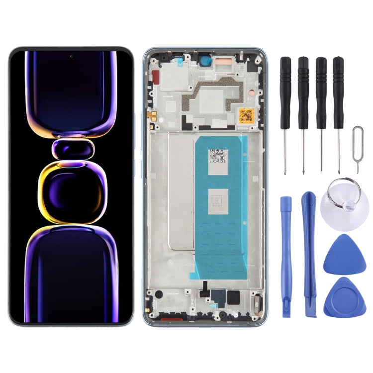 Per Xiaomi Redmi K60 Digitalizzatore schermo LCD in materiale OLED originale assemblaggio completo con cornice, For Xiaomi Redmi K60 (Original)