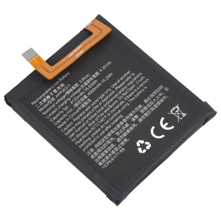 Batteria sostitutiva APP00317 da 4000 mAh per CAT S62 Pro, For CAT S62 Pro