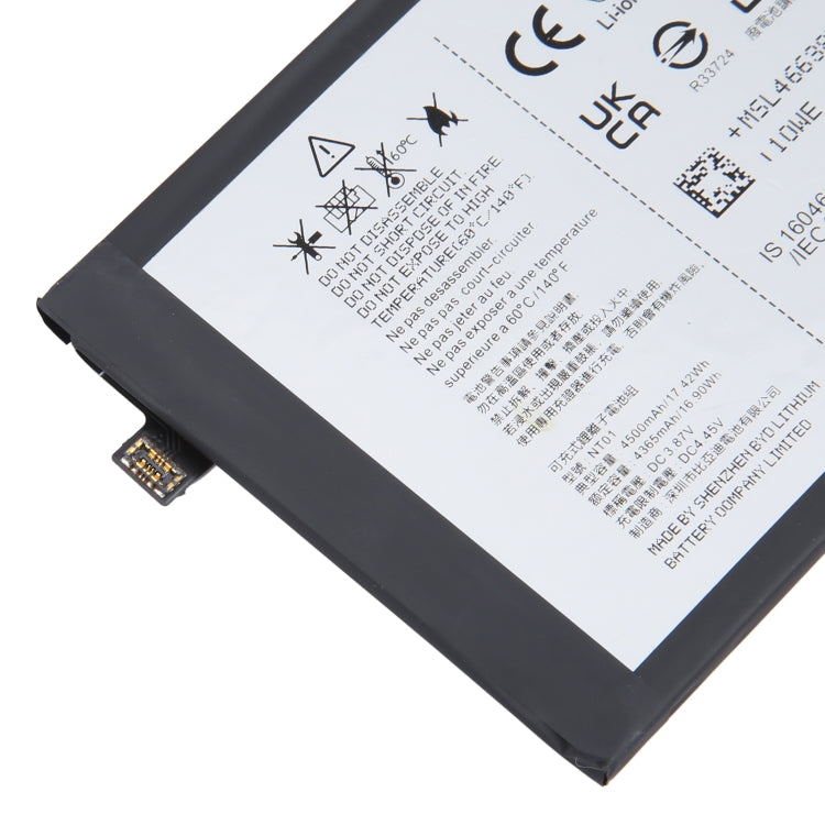 Sostituzione della batteria NT01 da 4500 mAh per telefono Nothing 1, For Nothing phone 1