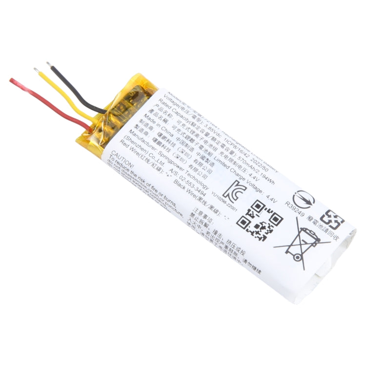 Batteria per scatola di ricarica per auricolari Bluetooth 721641 da 570 mAh e 3,7 V per JBL, For JBL 570mAh 721641