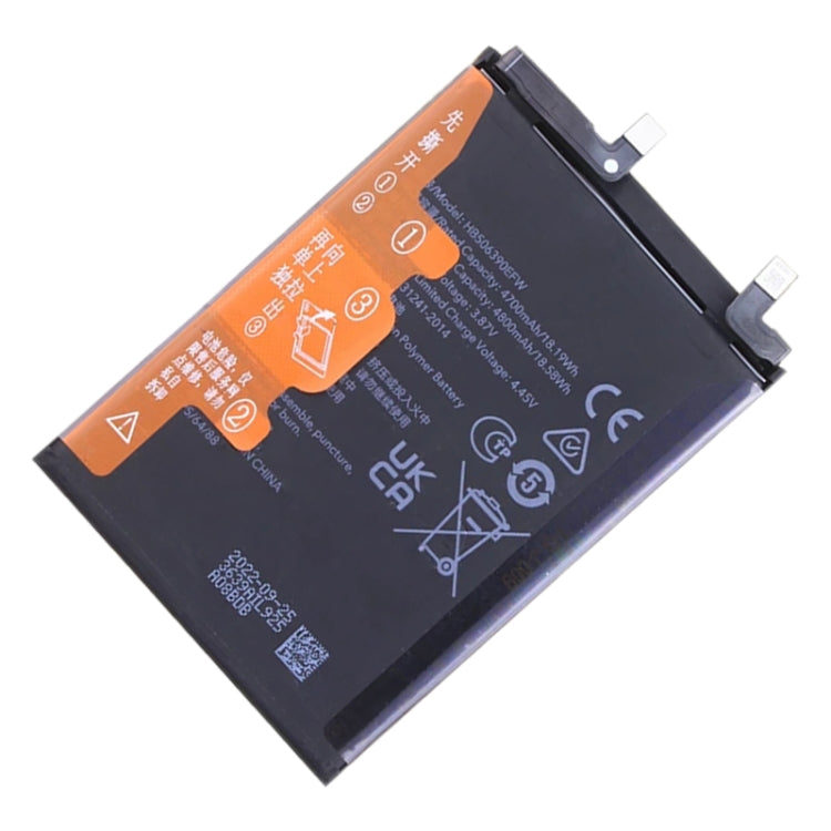Sostituzione batteria 4800mAh per Honor 70 FNE-AN00 / 80 Pro / 80 GT AGT-AN00 ANB-AN00 HB506390EFW, For Honor 70 / 80 Pro / 80 GT