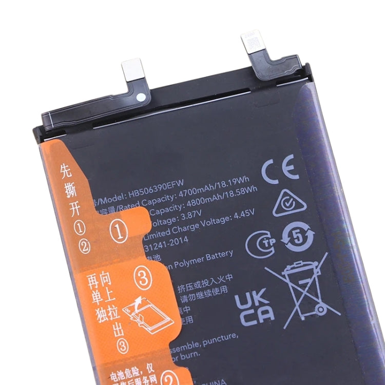 Sostituzione batteria 4800mAh per Honor 70 FNE-AN00 / 80 Pro / 80 GT AGT-AN00 ANB-AN00 HB506390EFW, For Honor 70 / 80 Pro / 80 GT