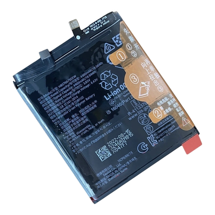 Sostituzione batteria 4400mAh per Huawei Mate 40 Pro / Mate 40E Pro / 40 RS Porsche Design NOH-AN50 NOH-AN00 AN01 AL00 HB576675EEW, For Huawei Mate 40 Pro / Mate 40E Pro / 40 RS Porsche Design