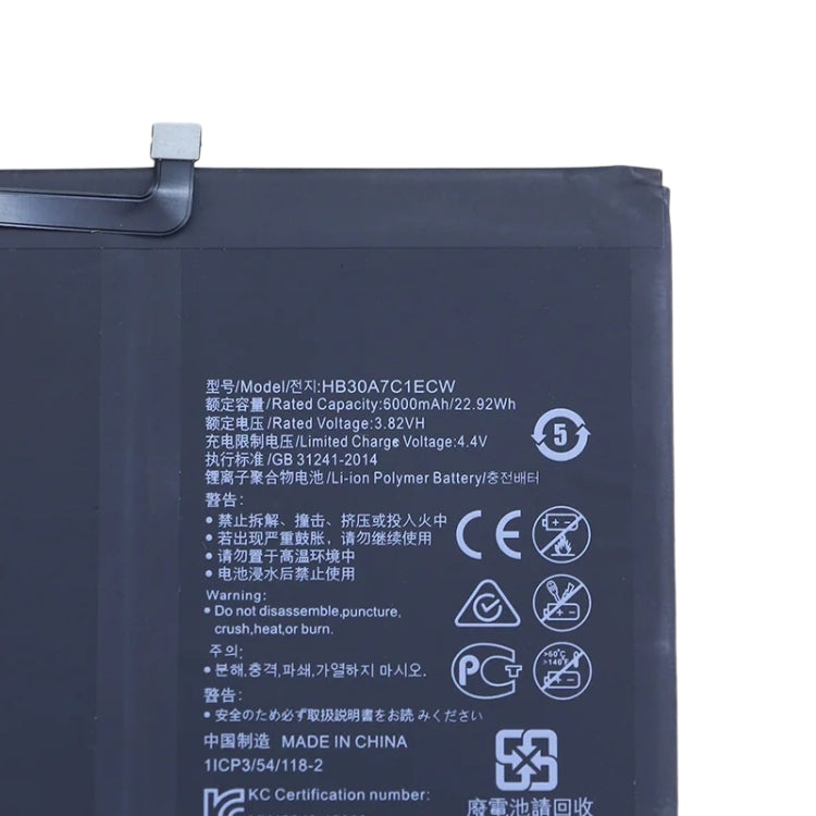 Sostituzione batteria 6000mAh per Huawei MediaPad M6 Turbo 8.4 / M6 8.4 VRD-AL09 VRD-AL10 VRD-W10 VRD-W09 HB30A7C1ECW, For Huawei MediaPad M6 Turbo 8.4 / M6 8.4