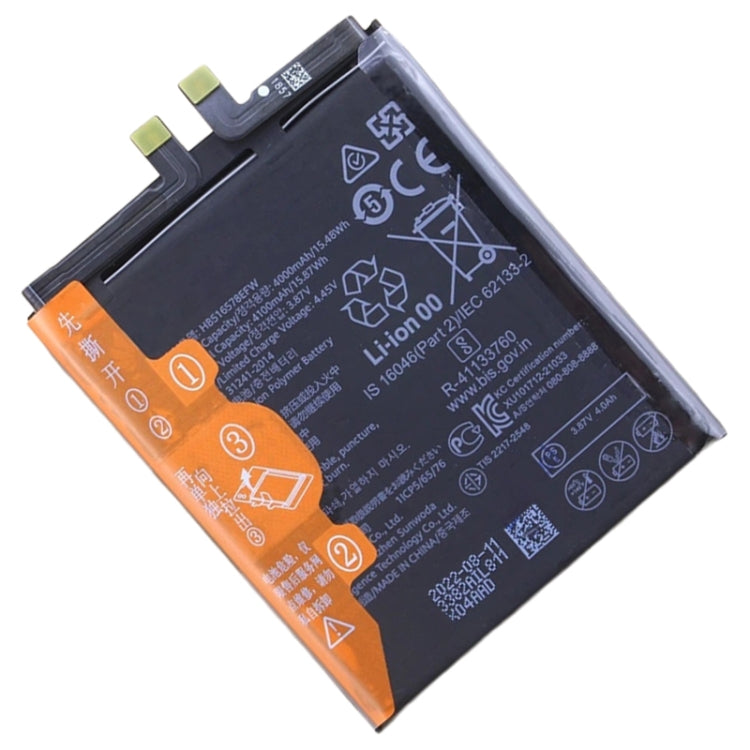Sostituzione batteria 4100mAh per Huawei P50 ABR-AL00 ABR-AL80 / P50E ABR-AL60 ABR-AL90 HB516578EFW, For Huawei P50