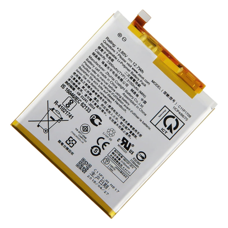 Sostituzione batteria 3150mAh per telefono ASUS ROG 5 / 5Z ZE620KL X00QD ZS620KL Z01RD C11P1708, For ASUS ROG Phone 5 / 5Z