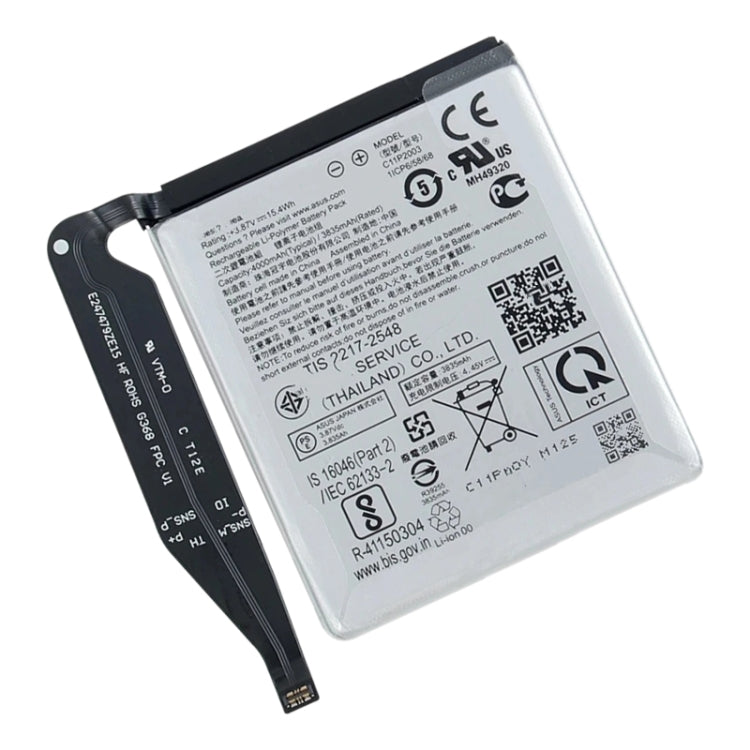 Batteria sostitutiva da 4000 mAh per ASUS Zenfone 8 ZS590KS / 8 mini / 8 5G C11P2003, For ASUS Zenfone 8