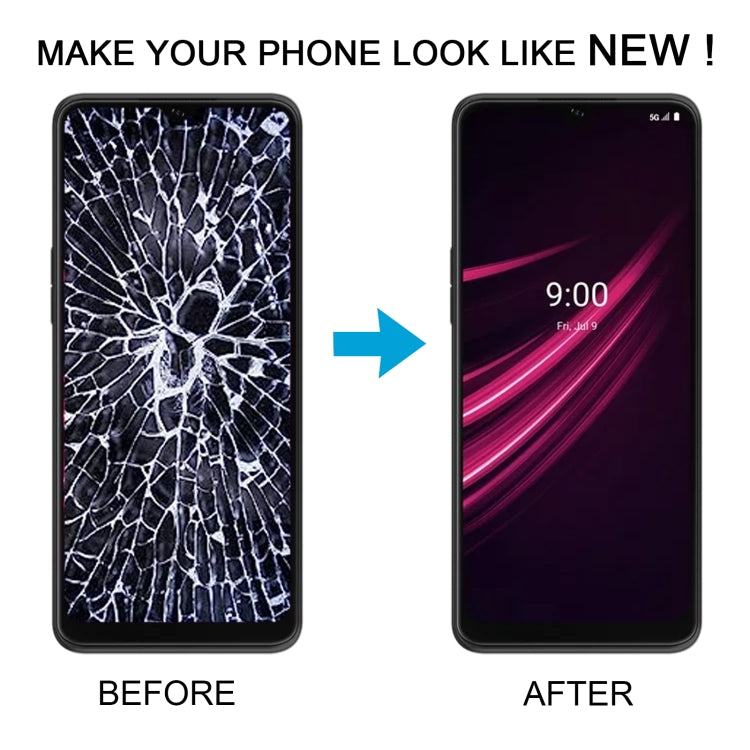 Per T-Mobile REVVL V+ 5G Digitalizzatore schermo LCD assemblaggio completo con cornice, For T-Mobile REVVL V+ 5G(with Frame)