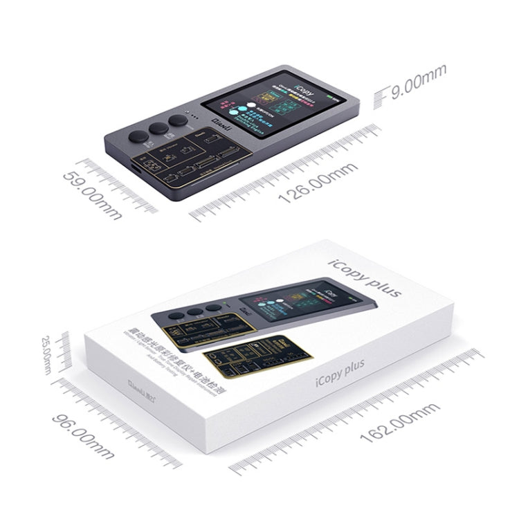 Programmatore di riparazione del colore originale dello schermo LCD Qianli iCopy Plus 3 in 1 per iPhone, 3 in 1 For iPhone 6-12 Series