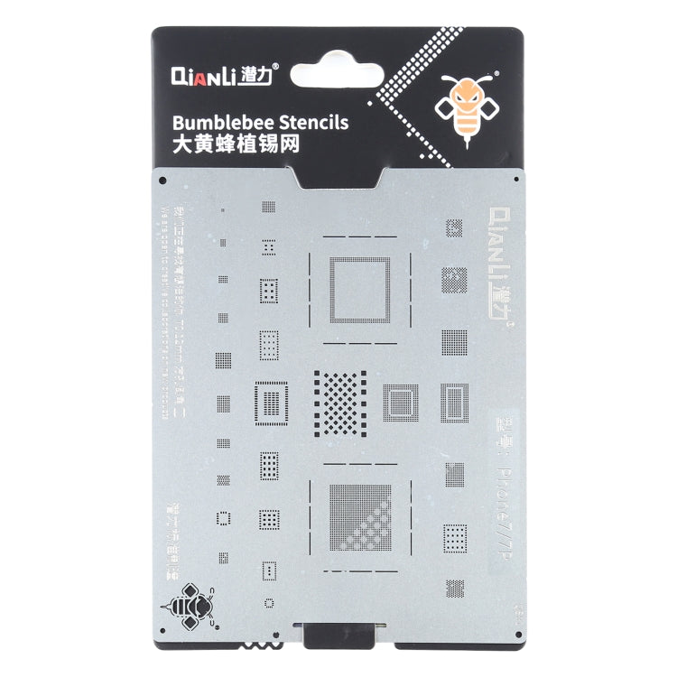 Qianli QS04 Bumblebee Stencil BGA Reballing Planting Tin Plate per iPhone X/8/8 Plus, For iPhone X/8/8 Plus