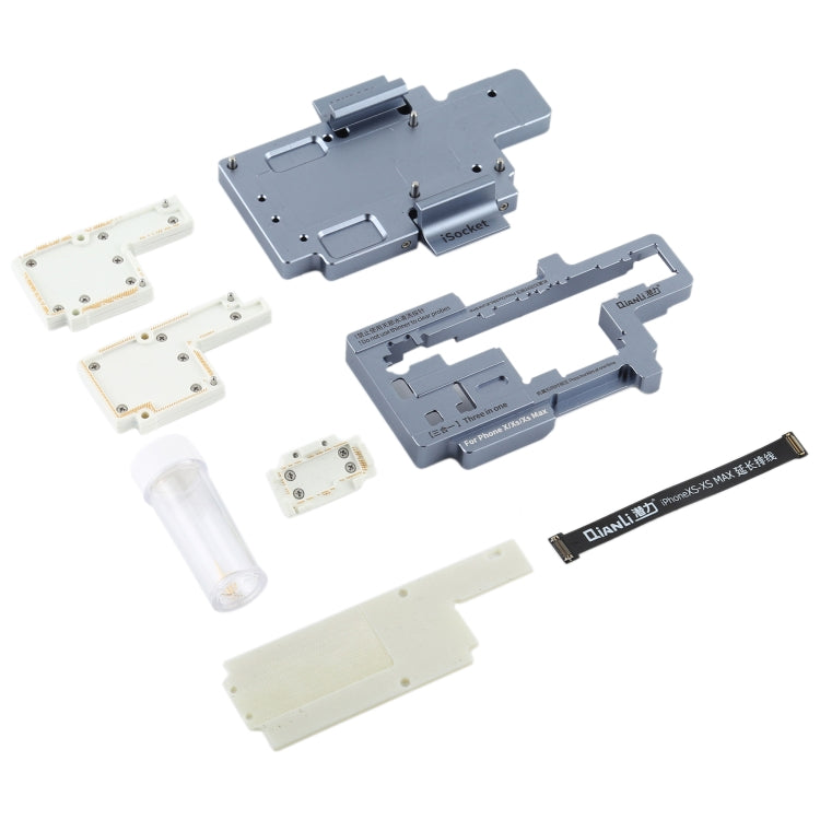 Qianli iSocket 3 in 1 Scheda madre Telaio per test a strati Strati superiori e inferiori Funzione scheda logica Supporto per test rapido per iPhone X / XS / XS Max, Qianli iSocket For iPhone X / XS / XS Max