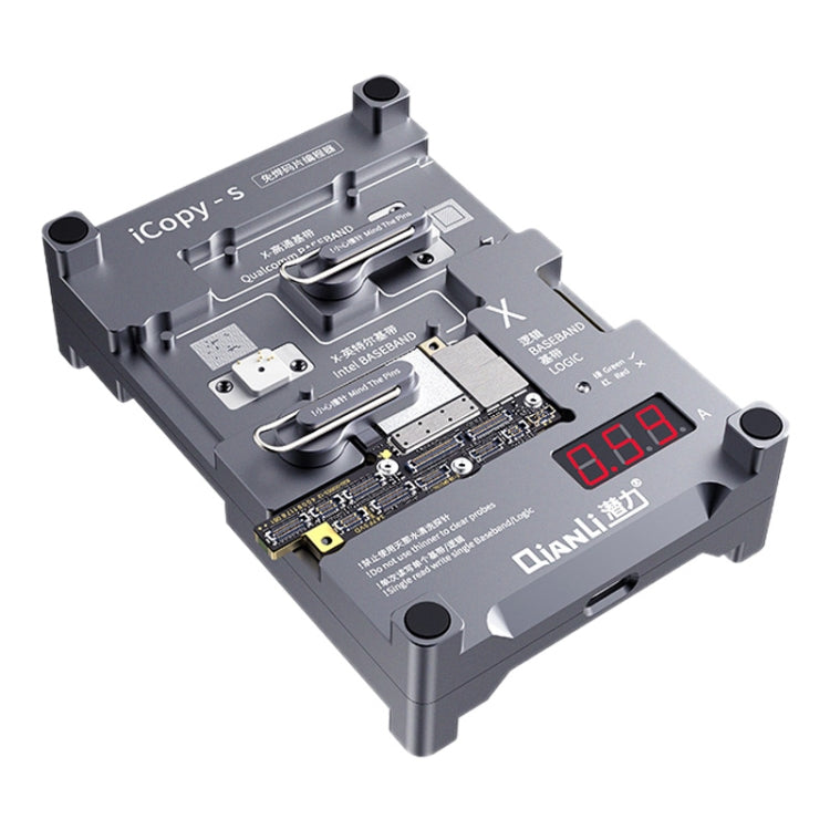 Qianli iCopy-S Banco di prova per chip a doppia faccia Chip EEPROM in banda base logica 4 in1 Non rimovibile per iPhone X / XS / XR / XS Max, For iPhone X / XS / XR / XS Max