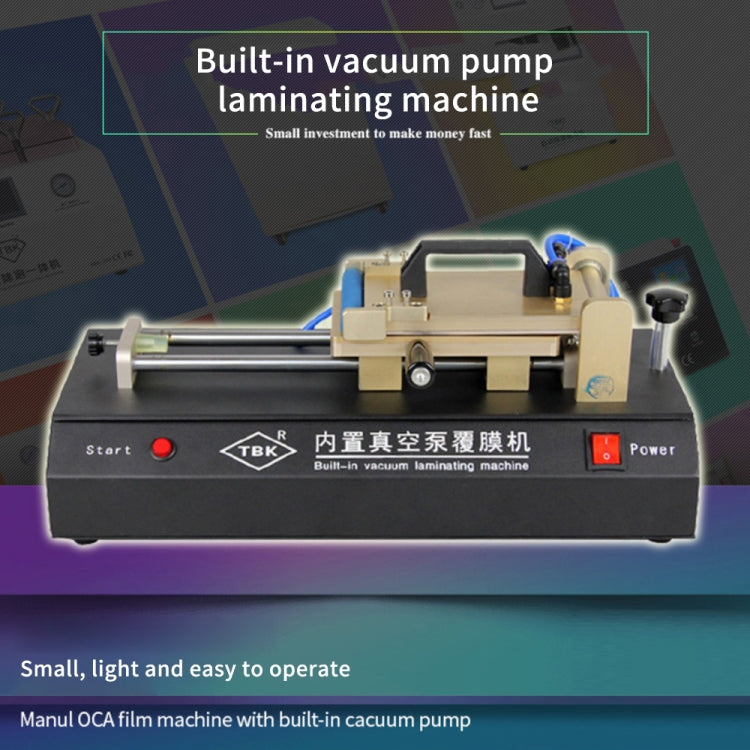 Pompa per vuoto incorporata nella macchina plastificatrice OCA manuale TBK-761, TBK-761
