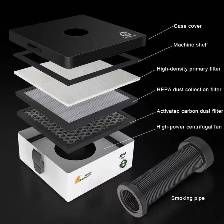 Purificatore di fumi di saldatura per apparecchio da fumo da tavolo CP-301, presa americana, Purifier