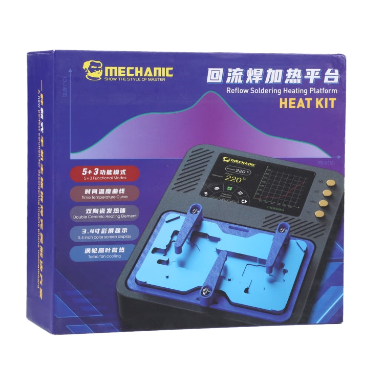 Piattaforma riscaldante per saldatura a riflusso meccanica, spina americana, Reflow (US Plug), Reflow (EU Plug)