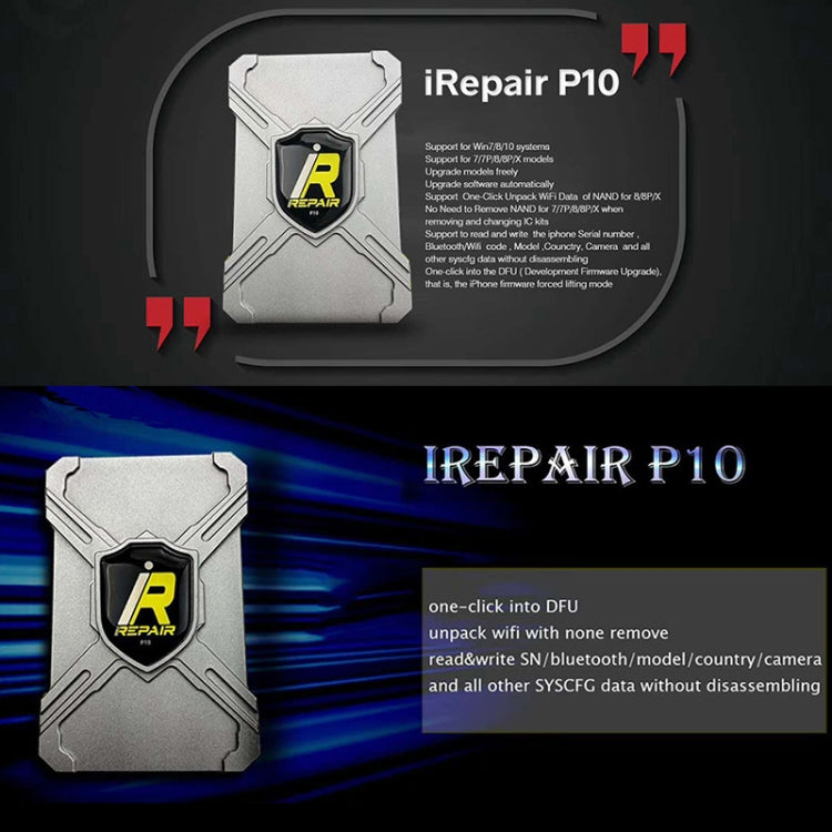 iRepair BOX P10 iD Box Programmatore NAND Nessun disco rigido richiesto per lo smontaggio, iRepair BOX P10