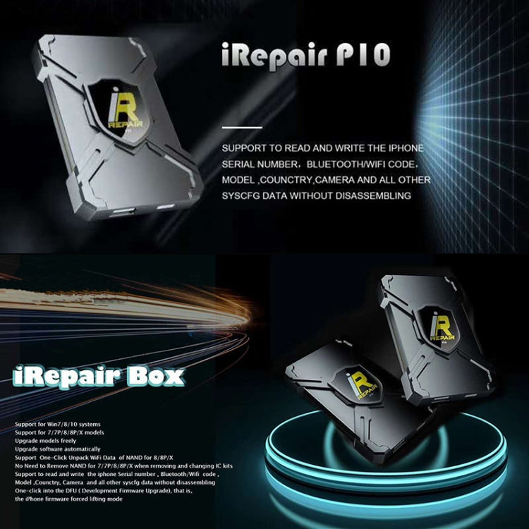 iRepair BOX P10 iD Box Programmatore NAND Nessun disco rigido richiesto per lo smontaggio, iRepair BOX P10