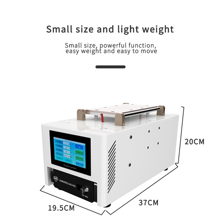 TBK 208M 3 in 1 Mini laminatrice sottovuoto con schermo LCD, presa UK, TBK 208M (US Plug), TBK 208M (EU Plug)