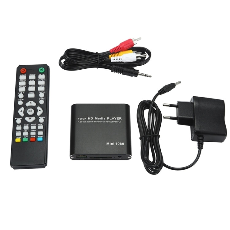 Lettore HDD USB MINI 1080P Full HD Media Lettore di schede SD/MMC, US, EU, UK