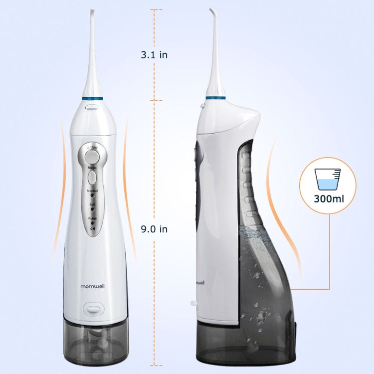 Mornwell D52 Idropulsore ricaricabile tramite USB Irrigatore orale impermeabile IPX7, D52