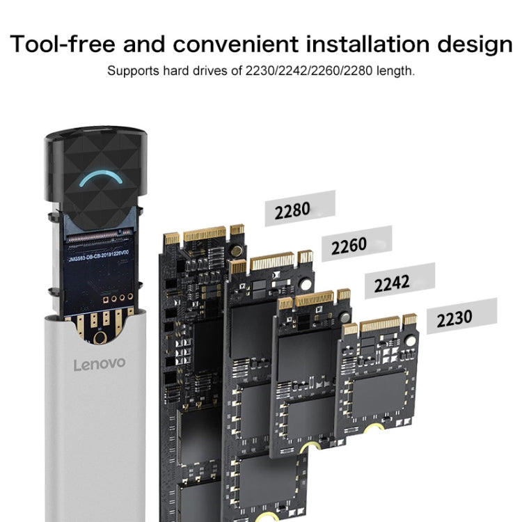 Custodia per disco rigido mobile Lenovo M-02 M.2 NVME
