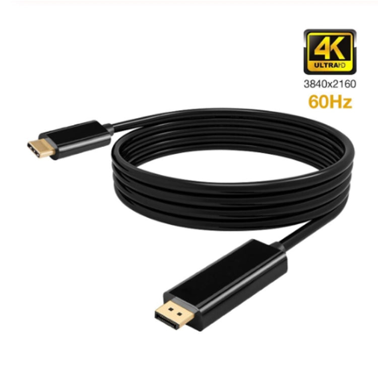 Cavo adattatore DP per collegamento DisplayPort da tipo C a DP 4K 60 Hz, lunghezza cavo: 1,8 m