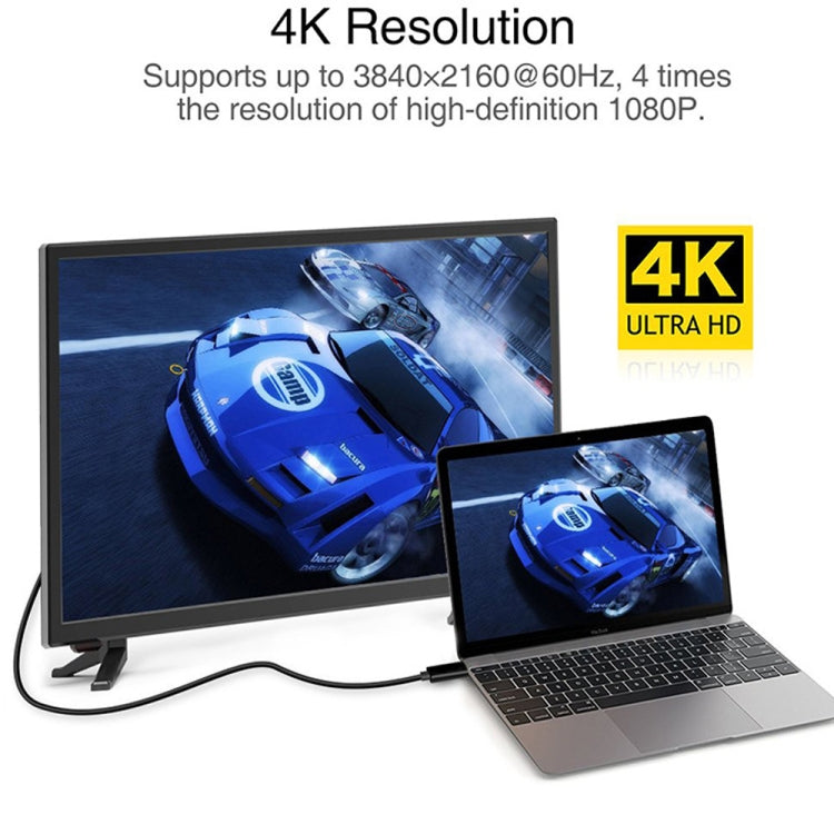 Cavo adattatore DP per collegamento DisplayPort da tipo C a DP 4K 60 Hz, lunghezza cavo: 1,8 m