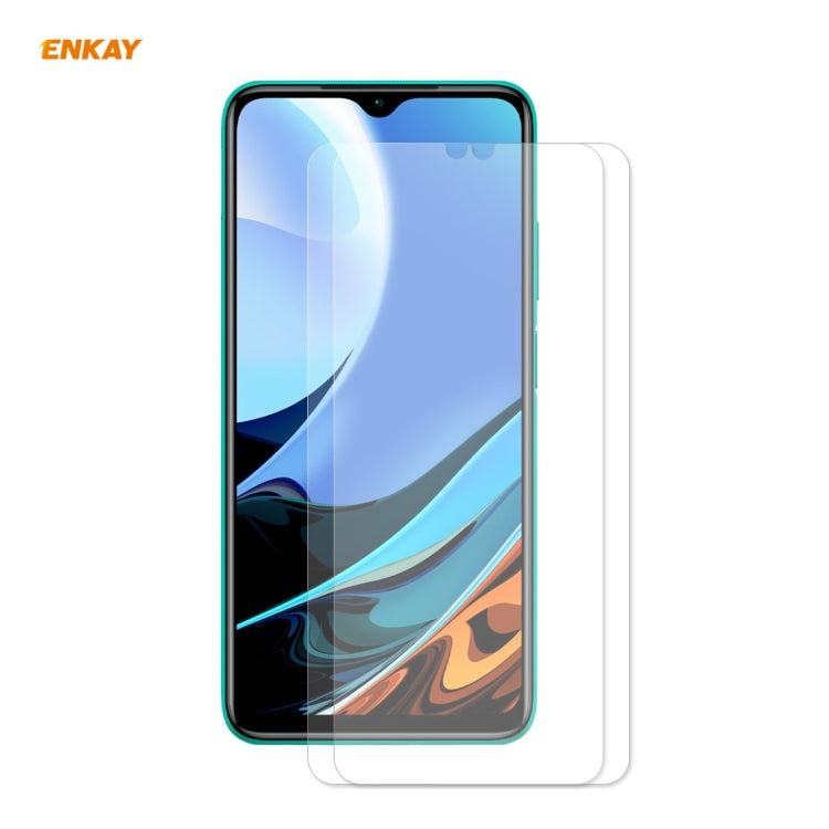 2 PZ ENKAY Hat-Prince 0.26mm 9H 2.5D Pellicola in vetro temperato con bordo curvo, For Xiaomi Redmi 9T (2 PCS), For Xiaomi Redmi Note 9T (2 PCS), For Xiaomi Redmi K40 (2 PCS), For Samsung Galaxy F62(2 PCS), For Samsung Galaxy A72 5G(2pcs)