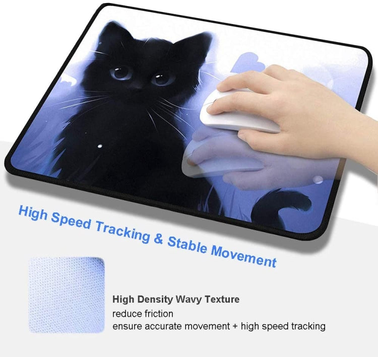 Tappetino per mouse da gioco E-sport antiscivolo Cartoon Cat